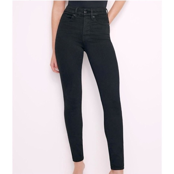 Good American Good Legs Skinny Jeans Women’s Size 8 in Black - Picture 12 of 12